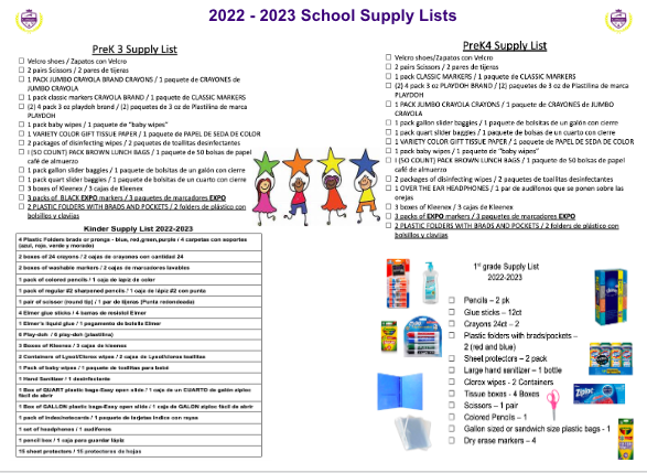  pic of school supply list